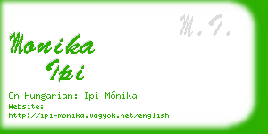 monika ipi business card